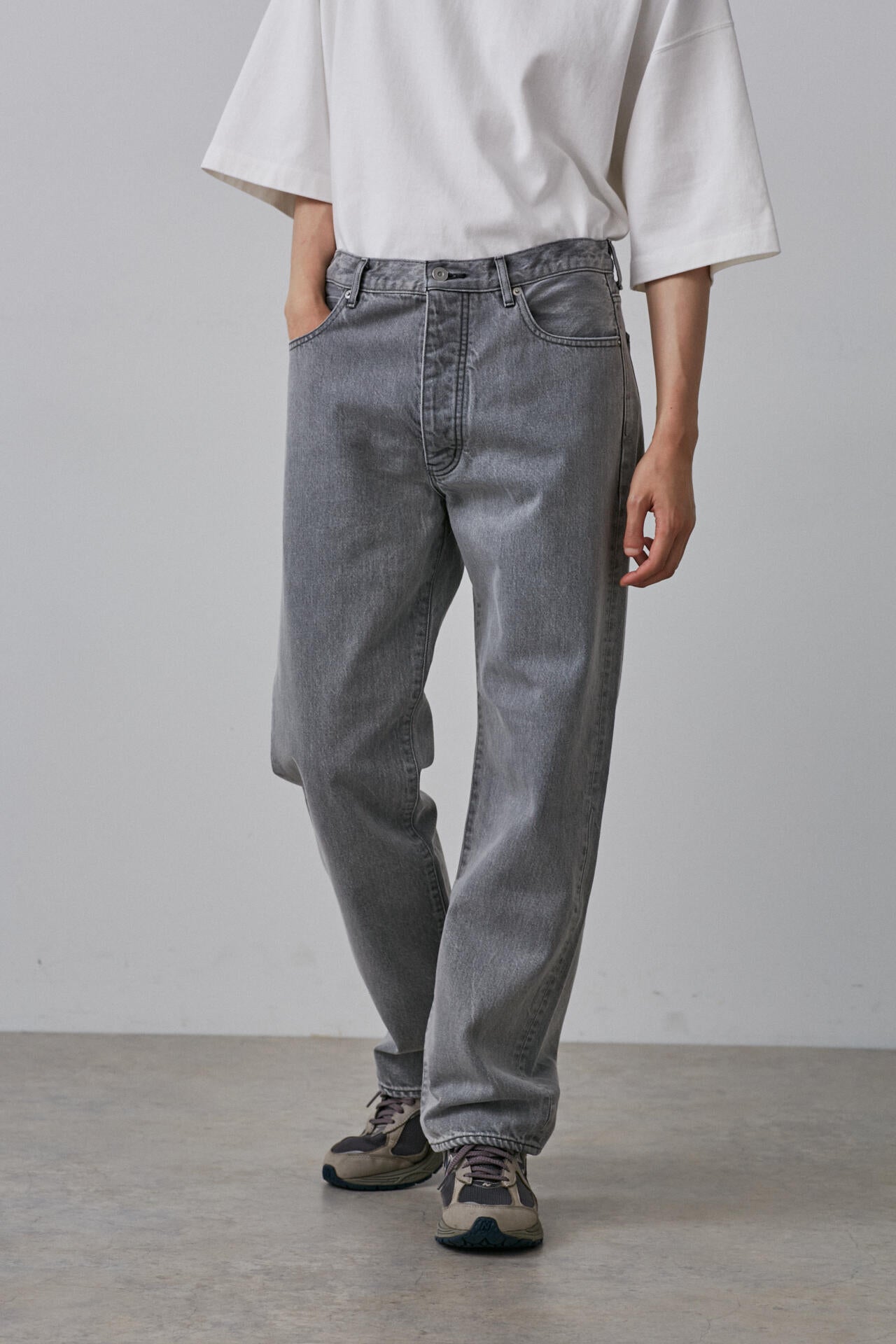 YLEVE / 13.5oz DENIM STRAIGHT FADE