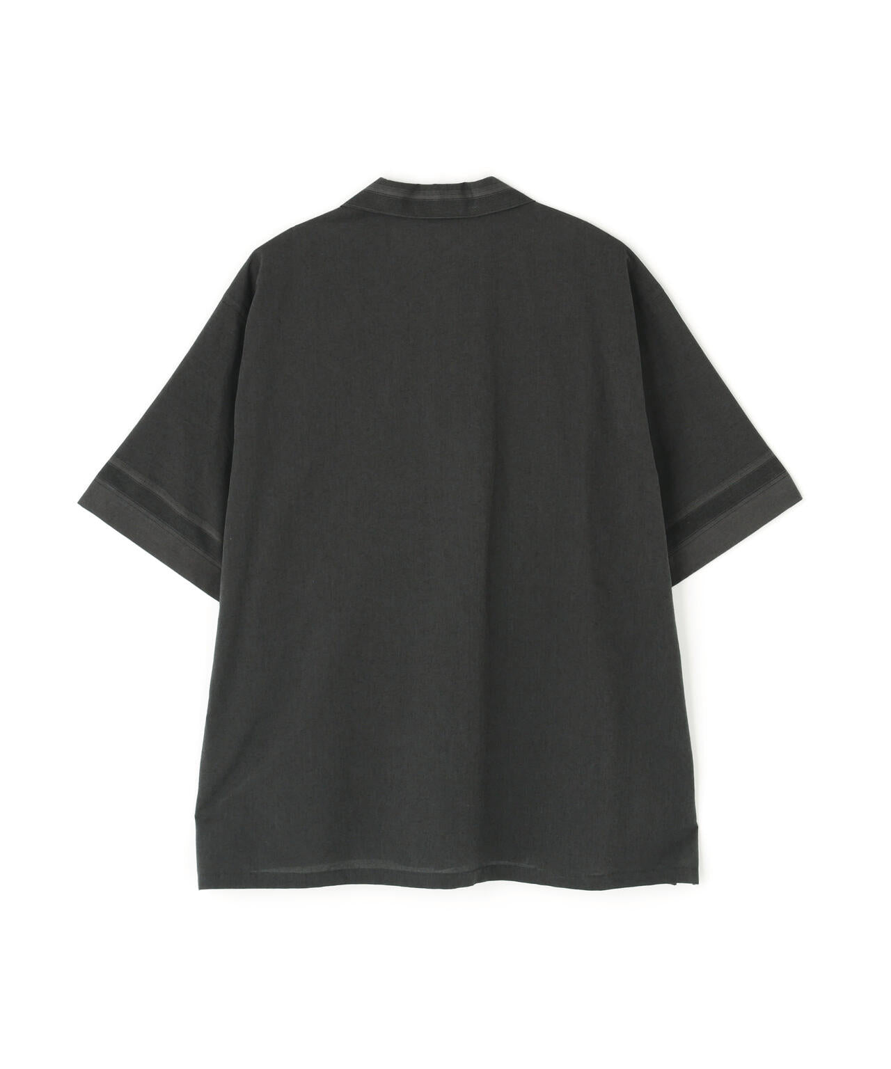 YLEVE / DOBBY STRIPE CHAMBRAY OPEN COLLAR SHIRT