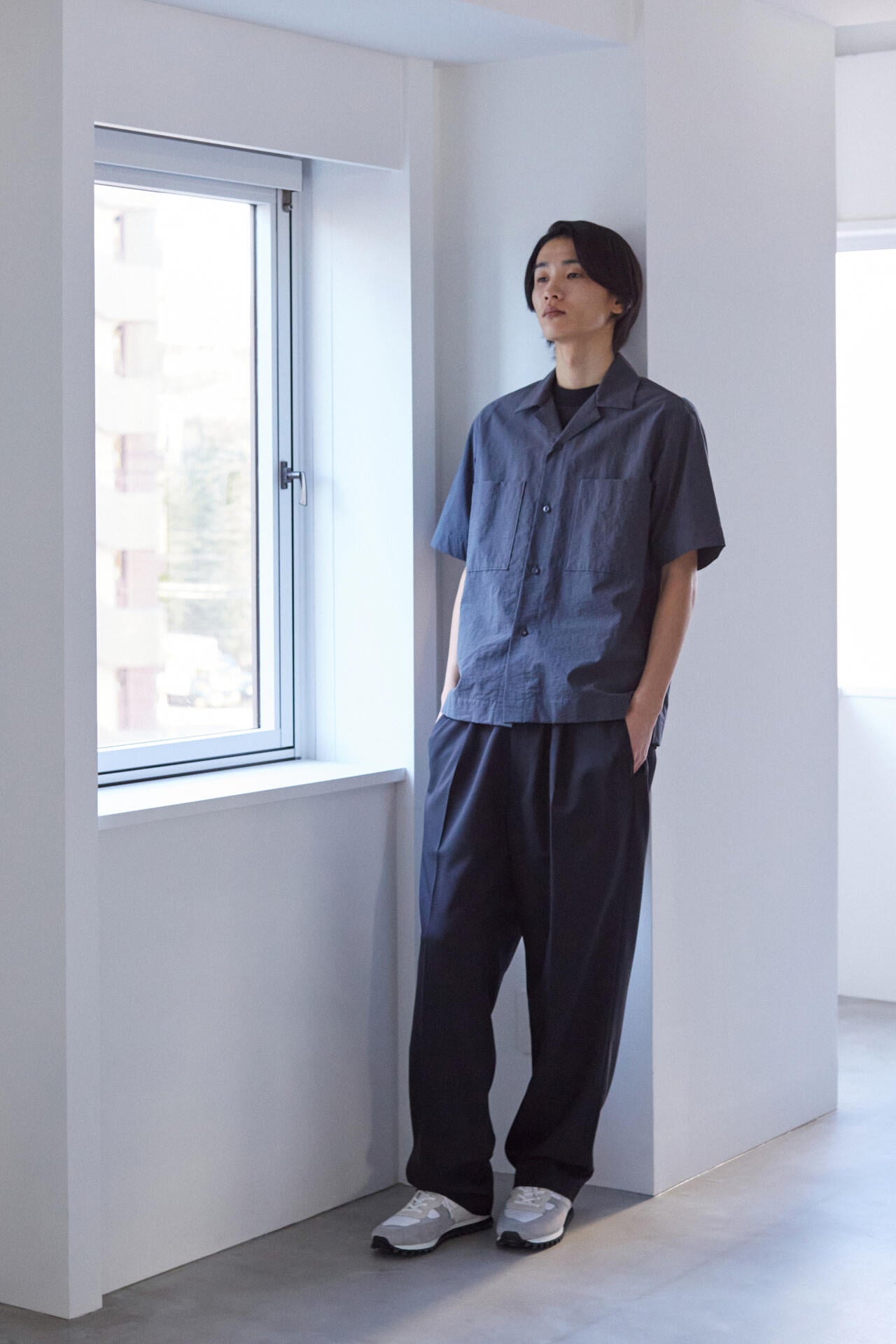 YLEVE / COTTON NYLON WASHER SHIRT