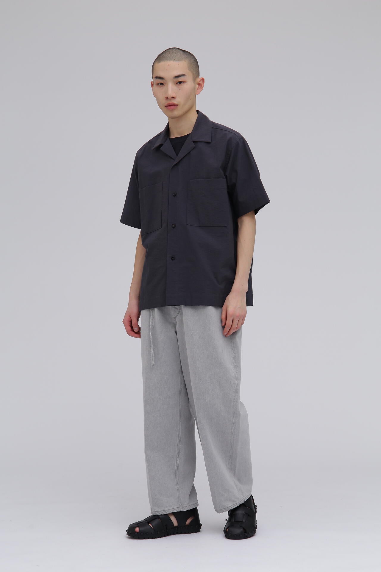 YLEVE / COTTON NYLON WASHER SHIRT