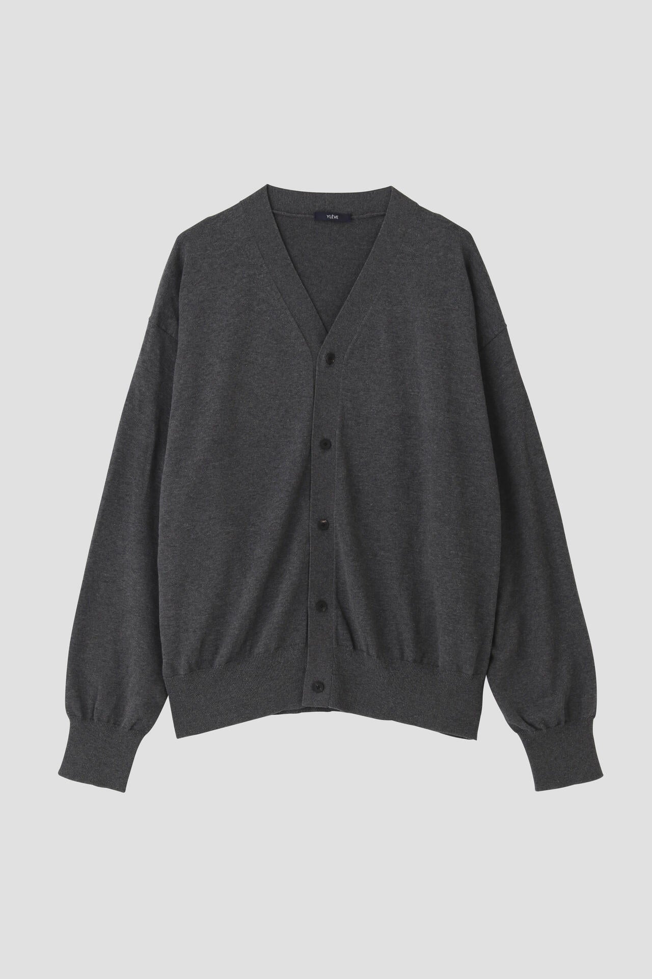 YLEVE / GAS SINGEING COTTON KNIT CARDIGAN