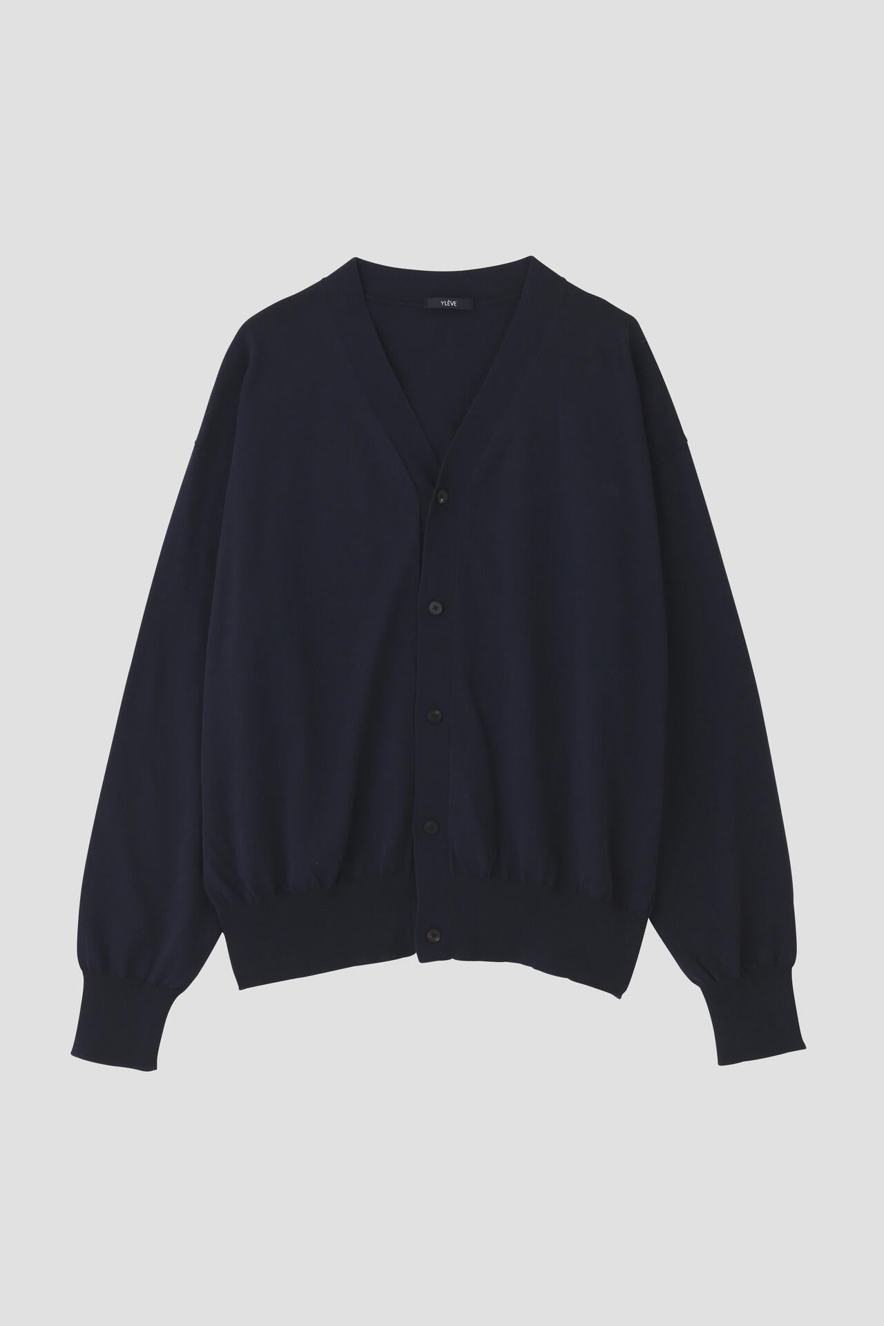 YLEVE / GAS SINGEING COTTON KNIT CARDIGAN