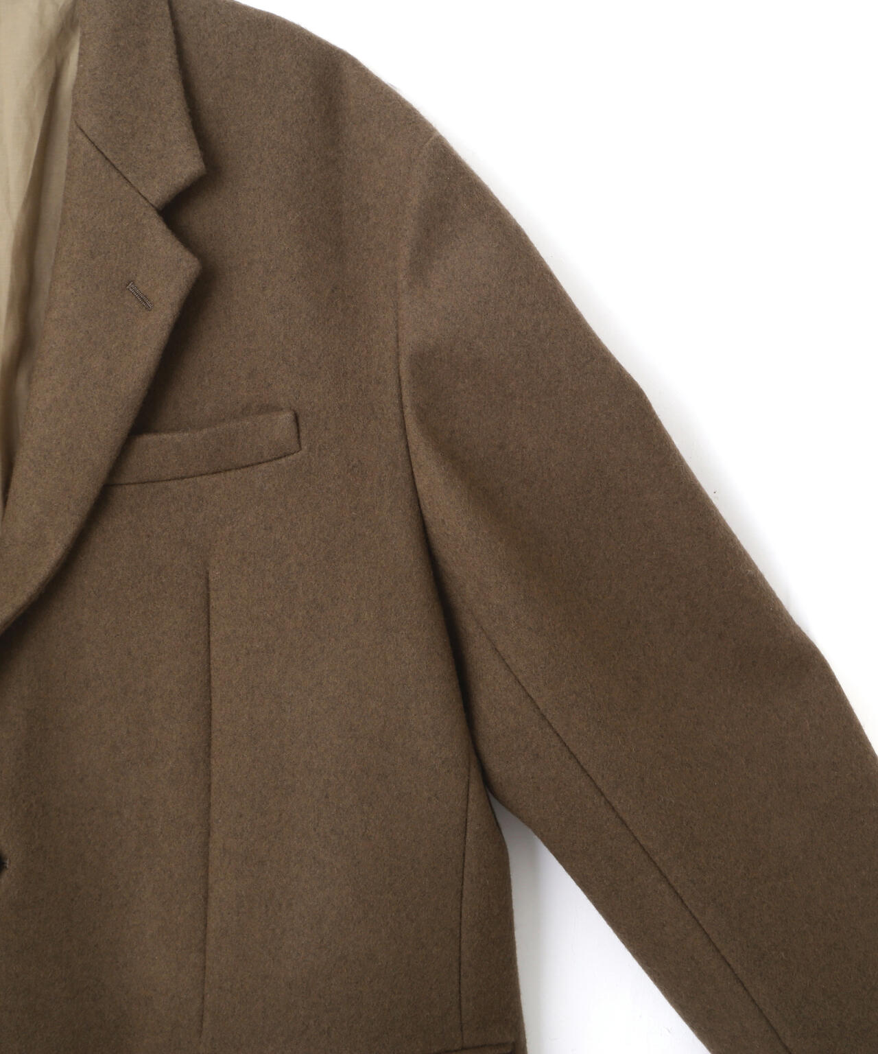 YLEVE / NON MULESING WOOL OVERDYE MELTON JACKET