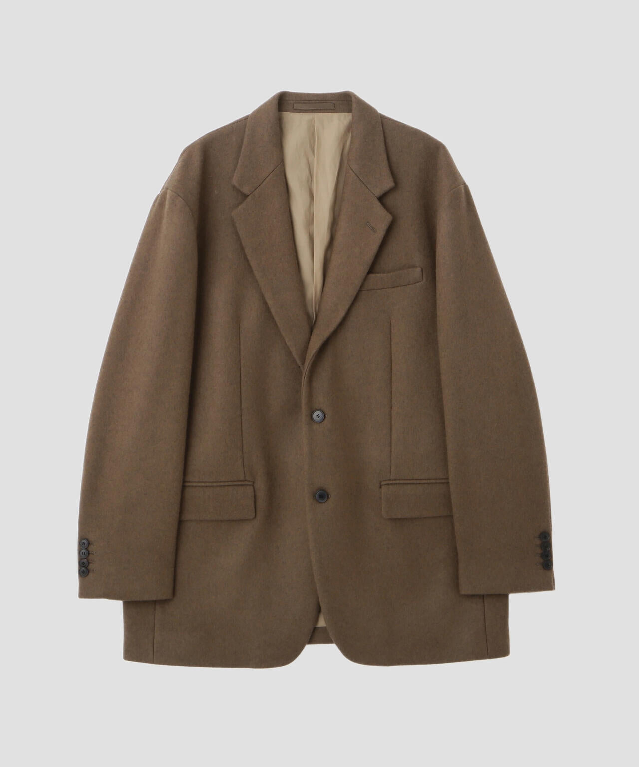 YLEVE / NON MULESING WOOL OVERDYE MELTON JACKET