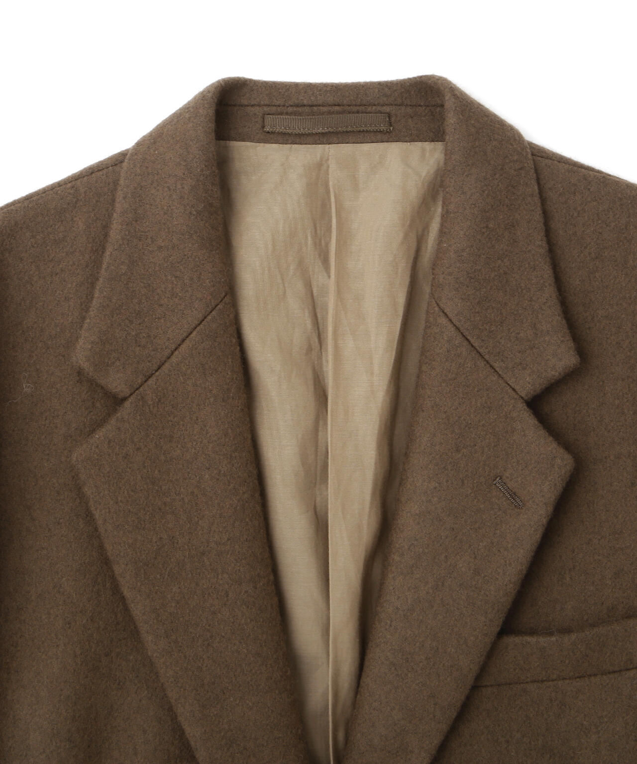 YLEVE / NON MULESING WOOL OVERDYE MELTON JACKET