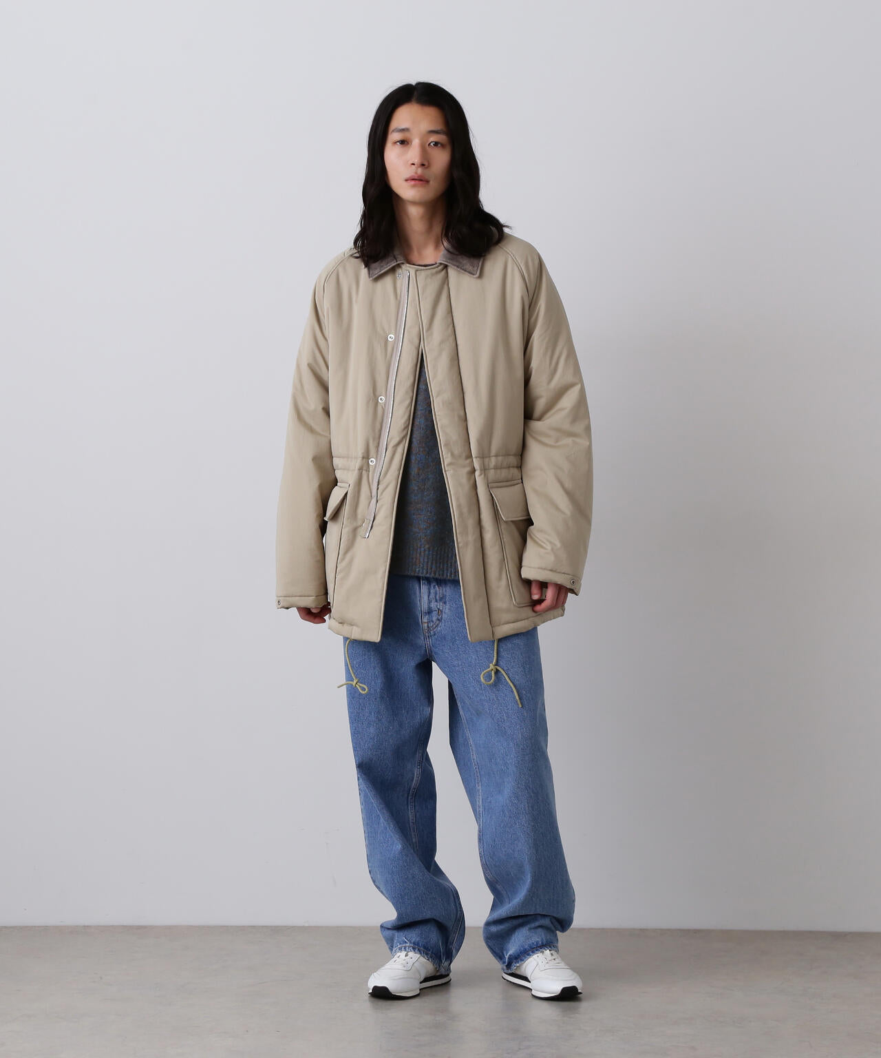 YLEVE / ITARIAN MERINO WOOL MELANGE KNIT PULL OVER