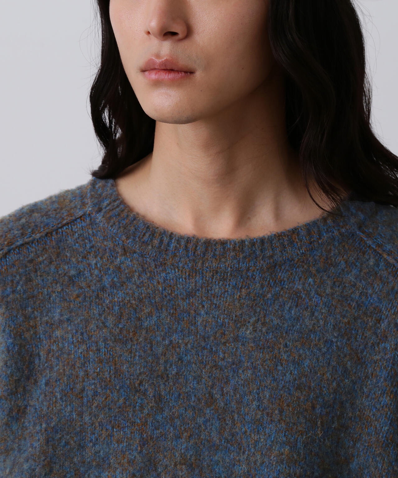 YLEVE / ITARIAN MERINO WOOL MELANGE KNIT PULL OVER