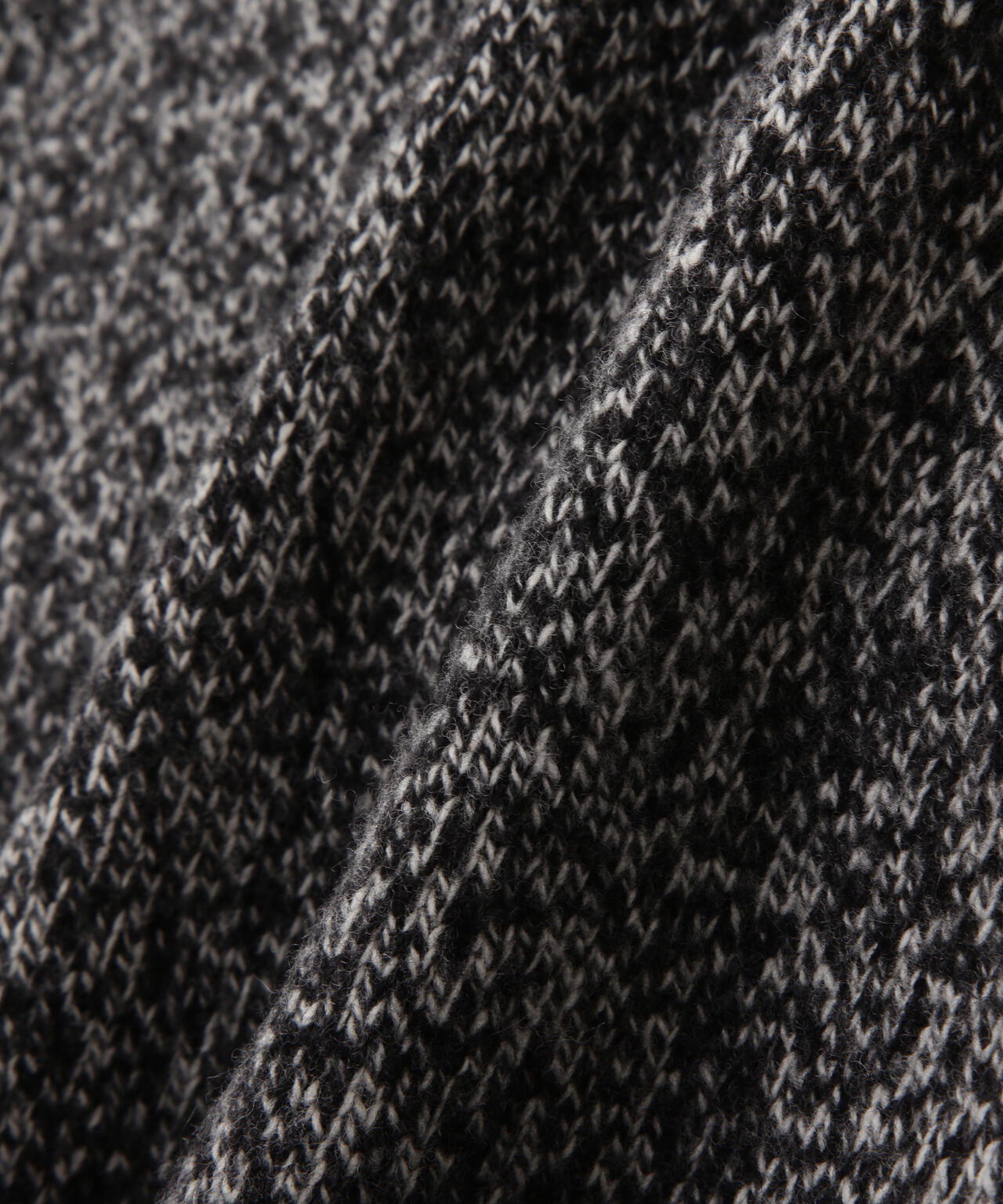 YLEVE / WOOL CASHMERE MELANGE KNIT HALF ZIP PULL OVER