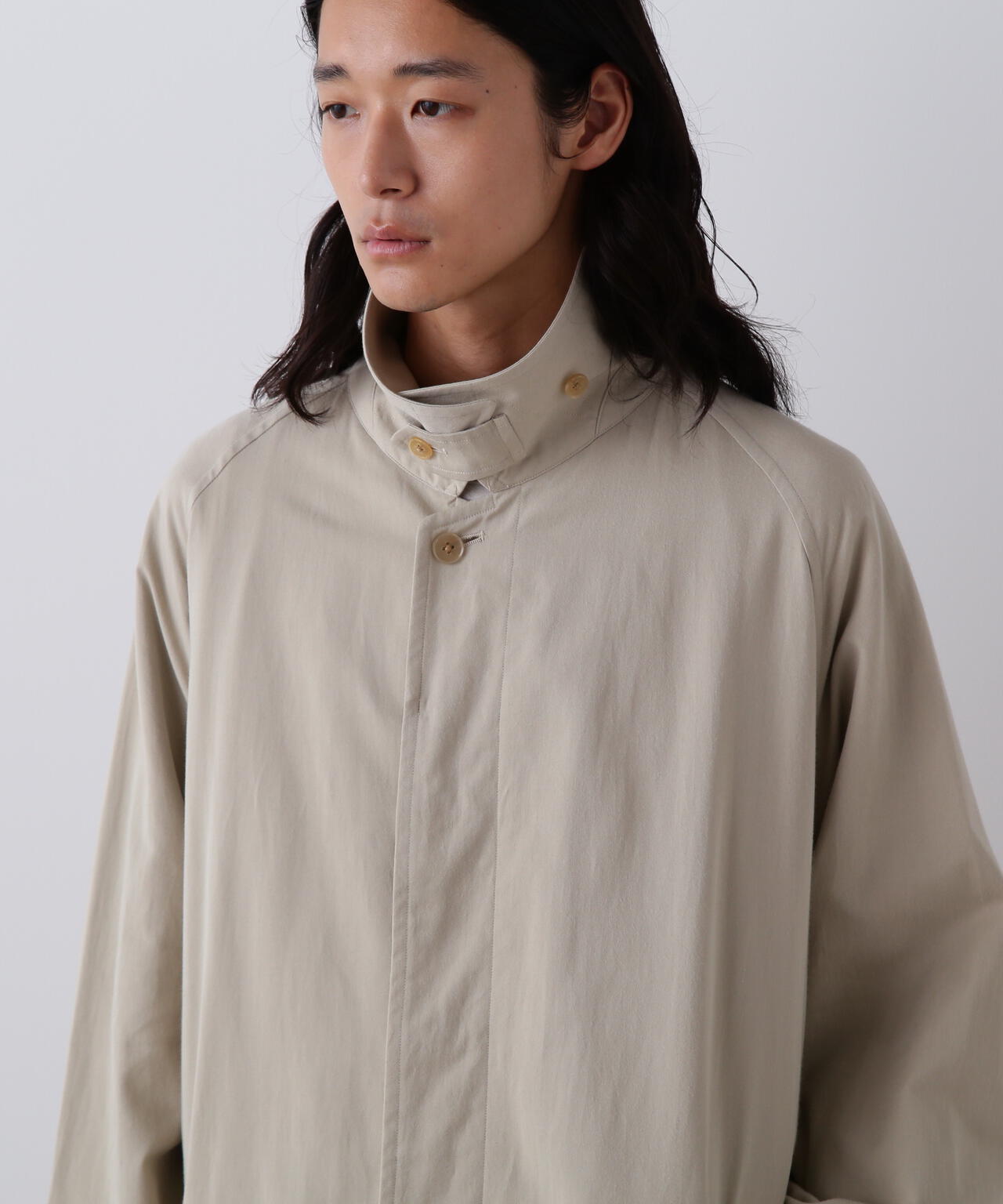YLEVE / COTTON BREND CHAMBRAY COAT