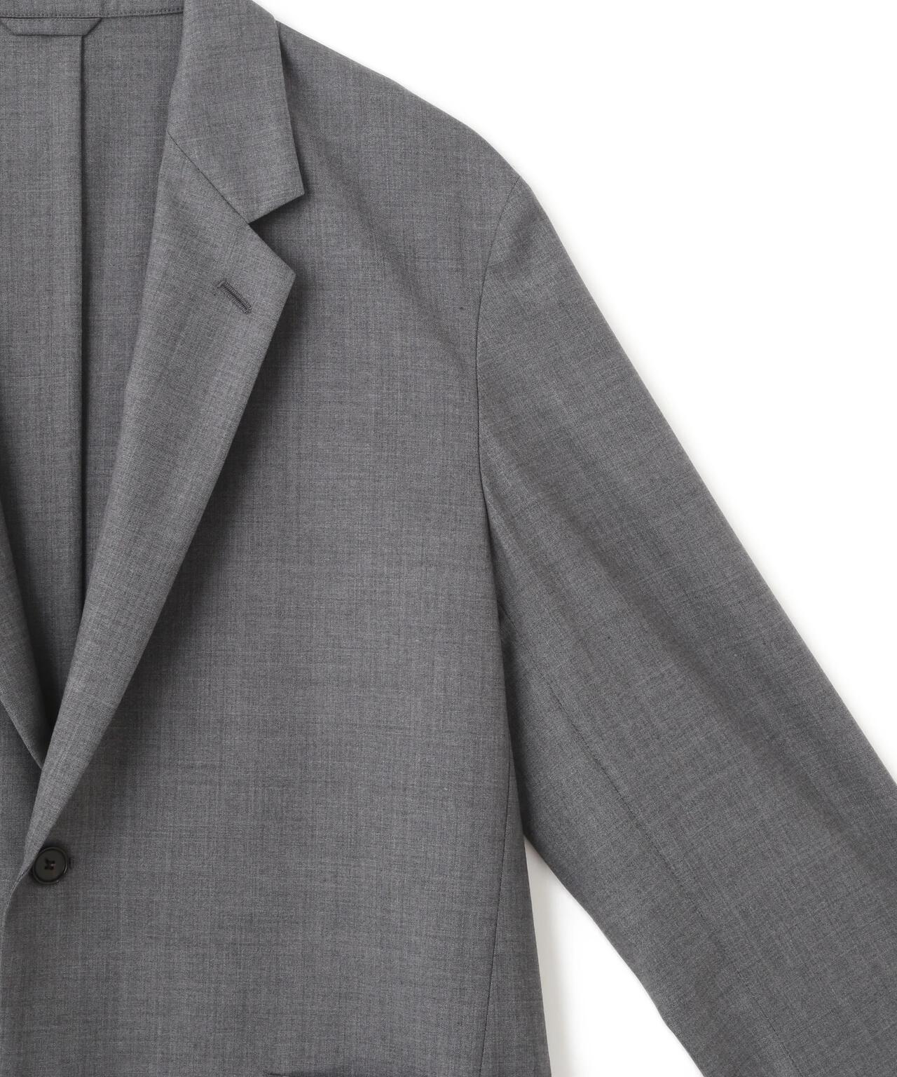 YLEVE / SUPER120'S CHAMBRAY WOOL JACKET
