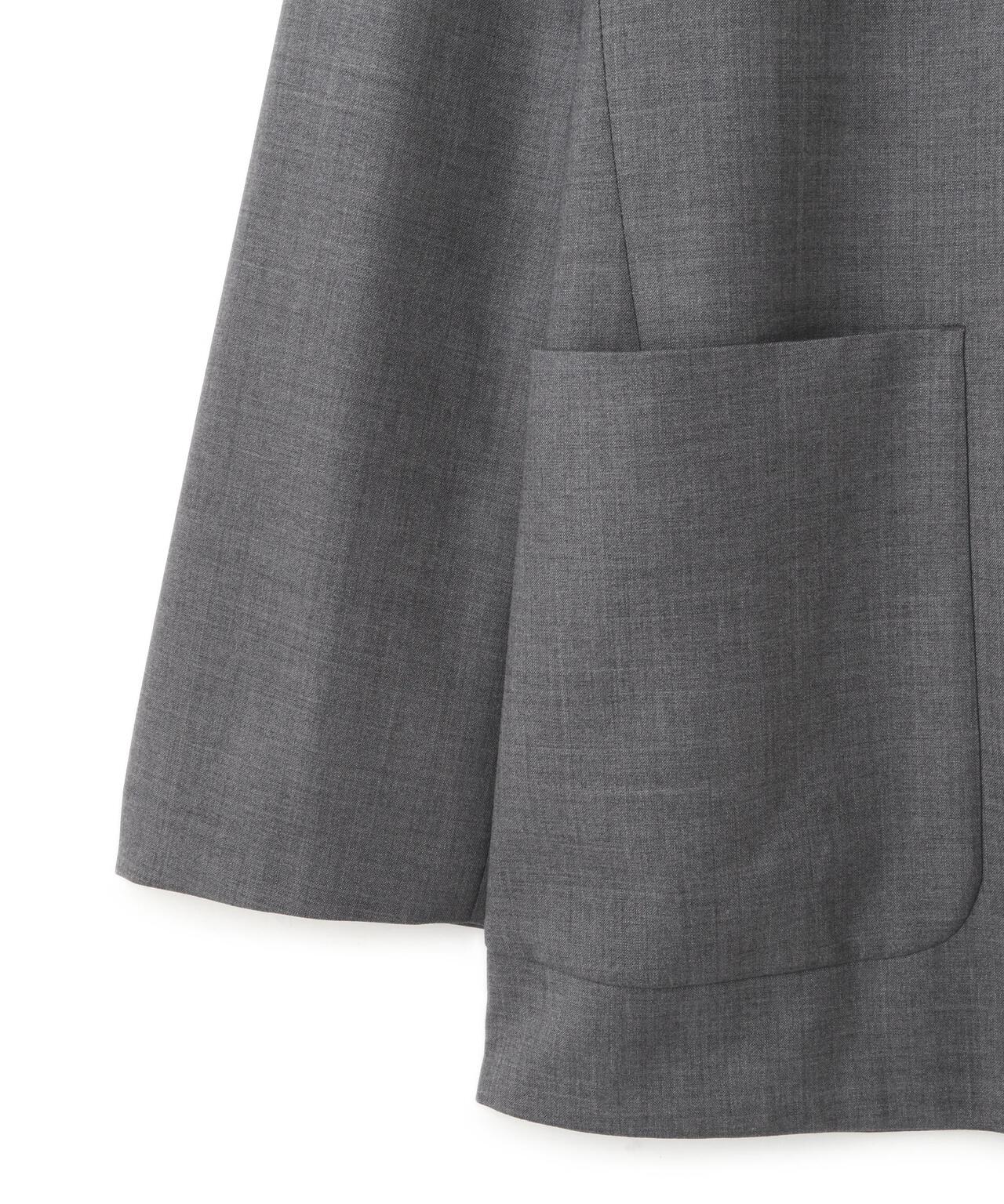 YLEVE / SUPER120'S CHAMBRAY WOOL JACKET