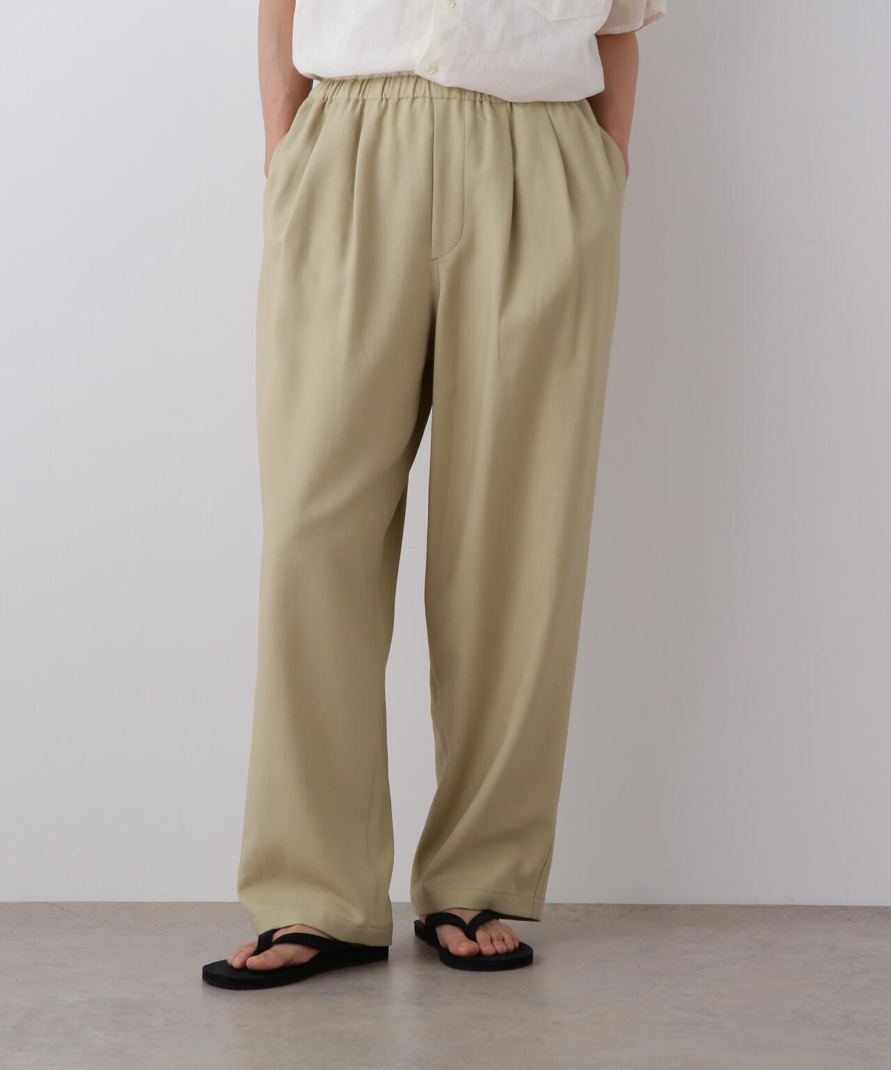 YLEVE / 100/2 GV TWILL DOUBLE WEAVE EASY PANTS