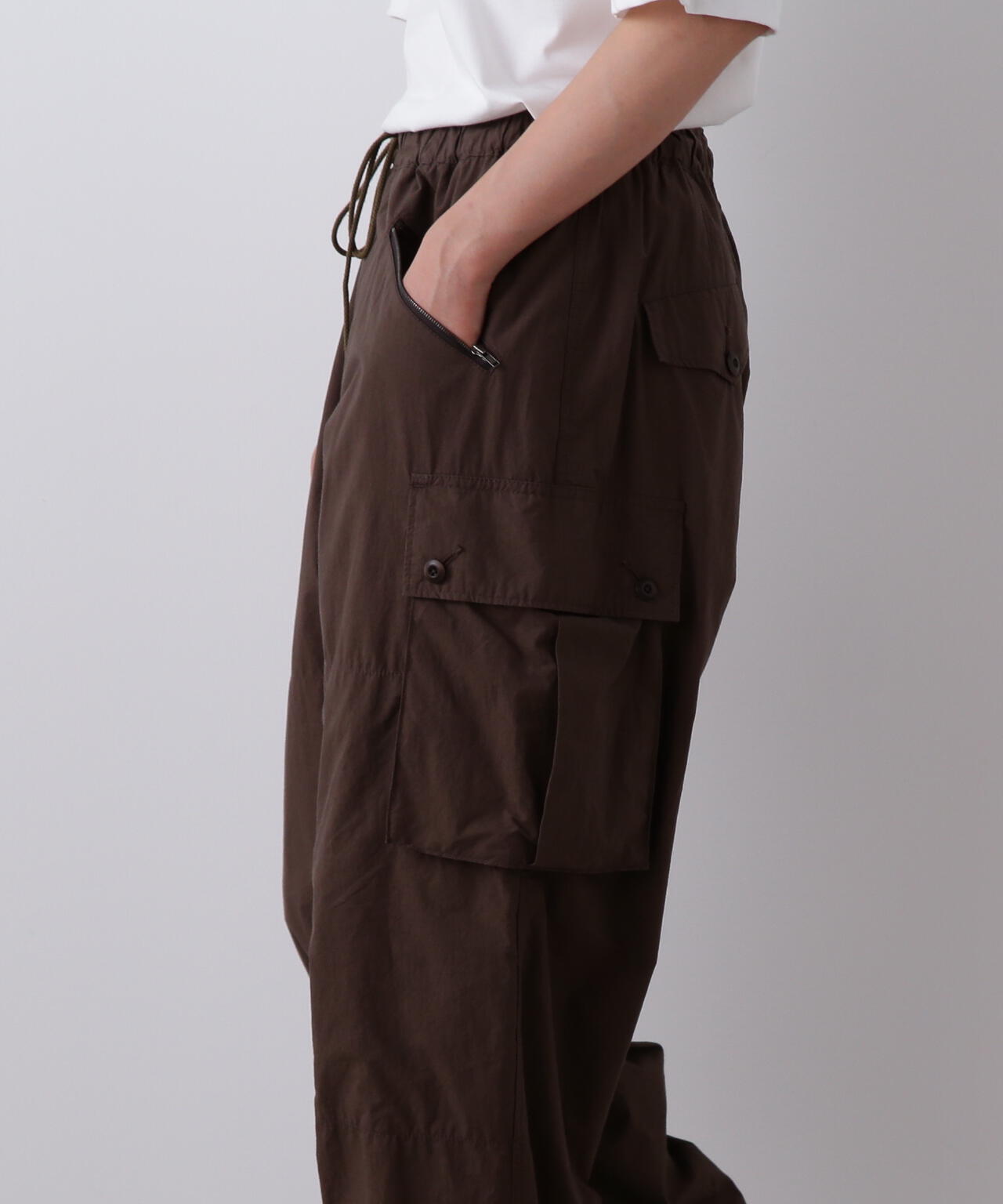 YLEVE / HIGH DENSITY TYPEWRITER COTTON CARGO PANTS