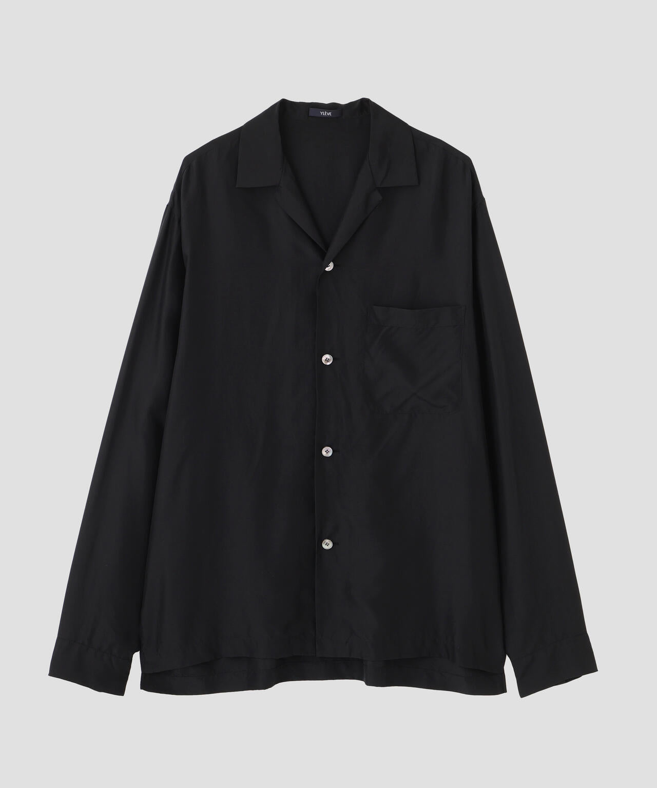 YLEVE / SILK HABUTAE PAJAMA SHIRT
