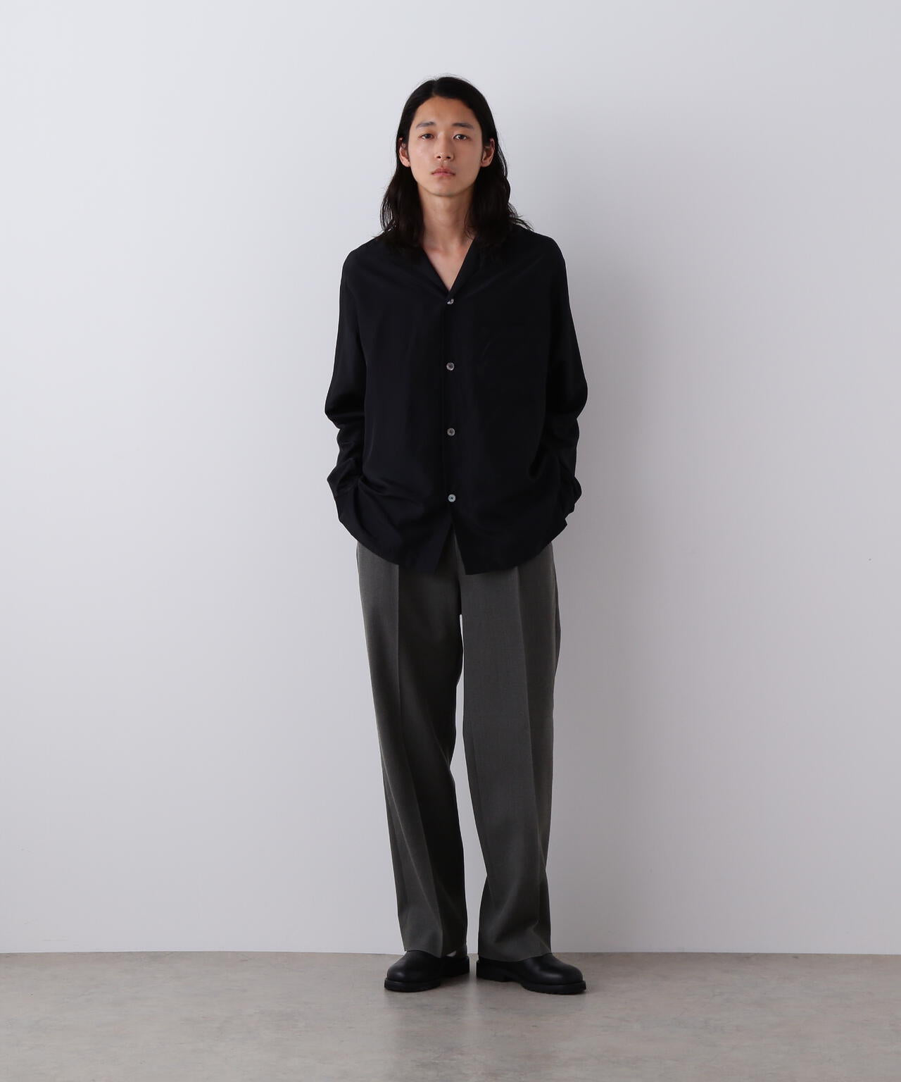 YLEVE / SILK HABUTAE PAJAMA SHIRT