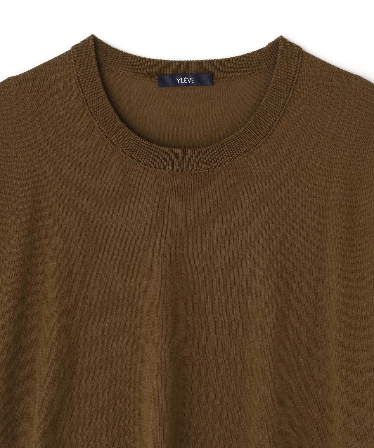 YLEVE / ICE COTTON PULL OVER KNIT
