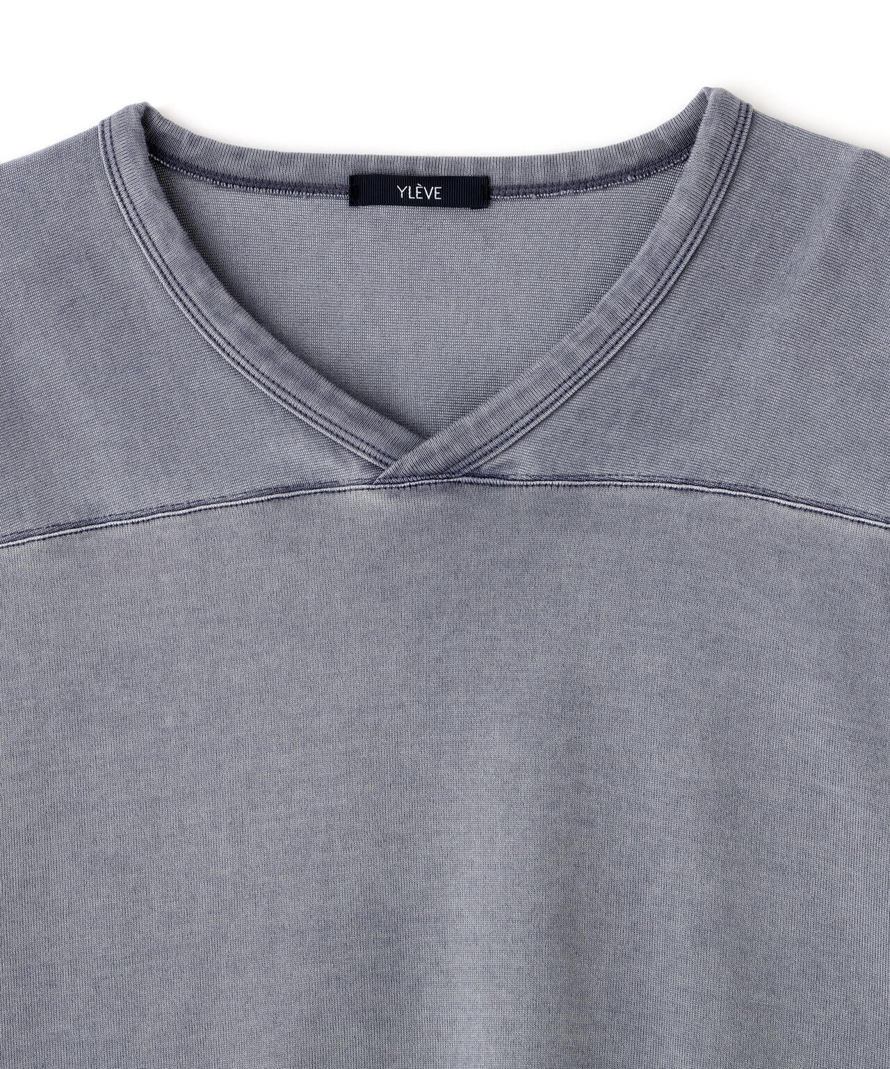 YLEVE / COTTON RAYON PIGMENT DYE HOCKEY PULLOVER