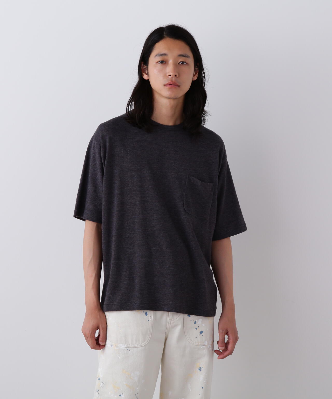 YLEVE / TETRON COTTON SLUB YARN JERSEY POCKET T-SHIRT