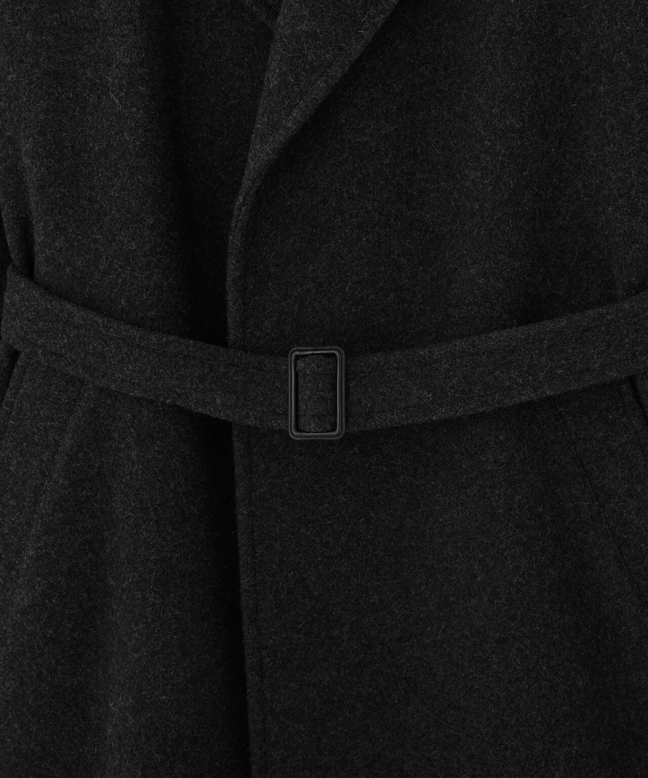 YLEVE / BLANKET-BRUSHED WOOL LONG COAT