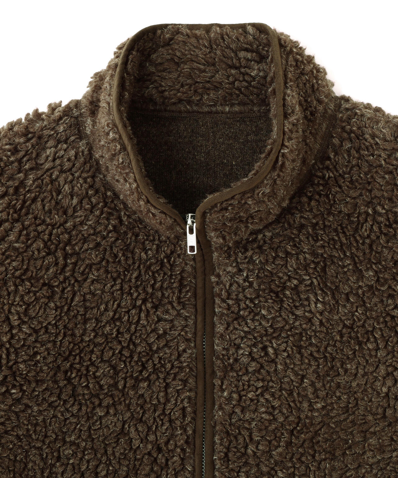 YLEVE / LINEN RAMIE POLYESTER BOA BLOUSON