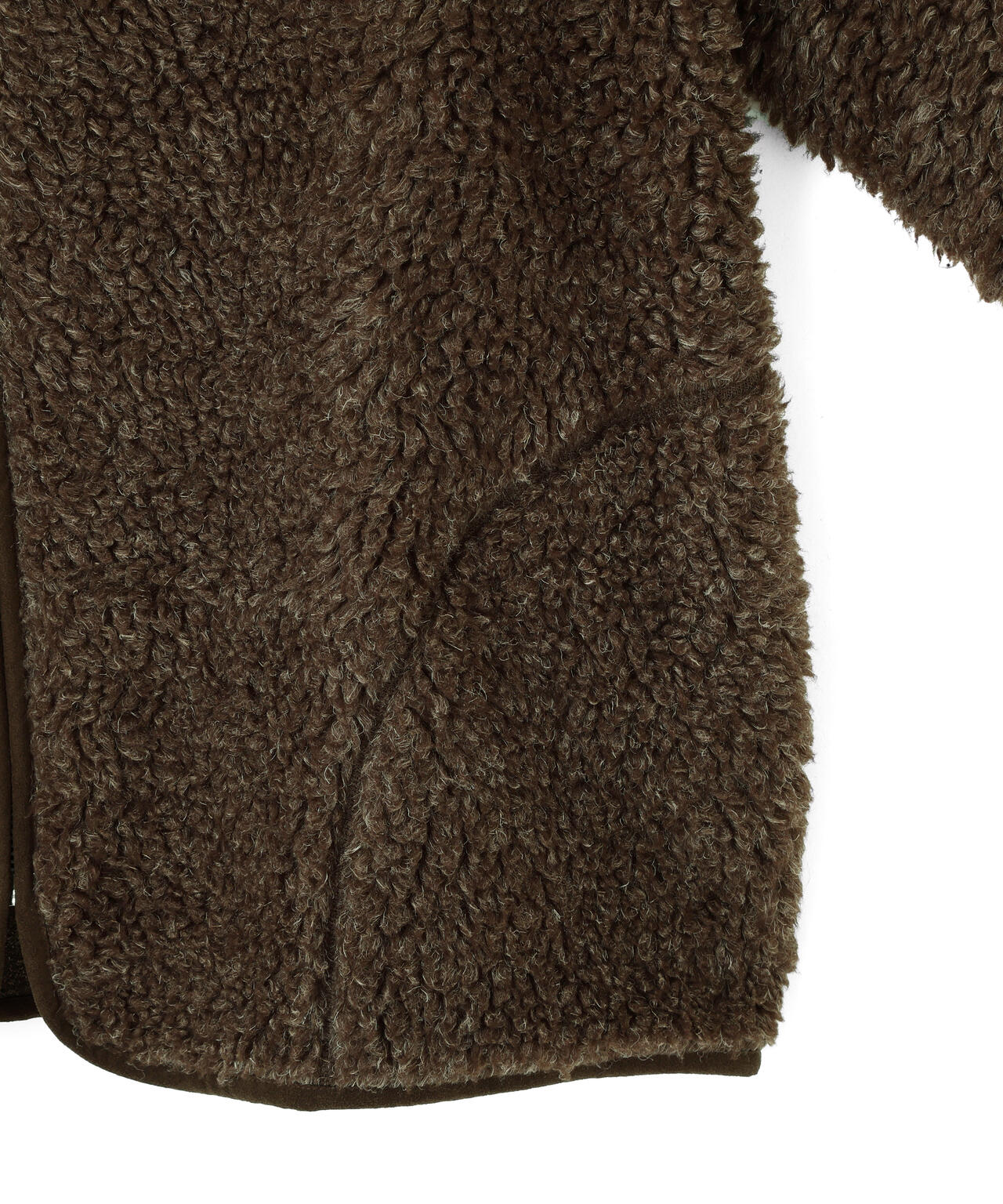 YLEVE / LINEN RAMIE POLYESTER BOA BLOUSON