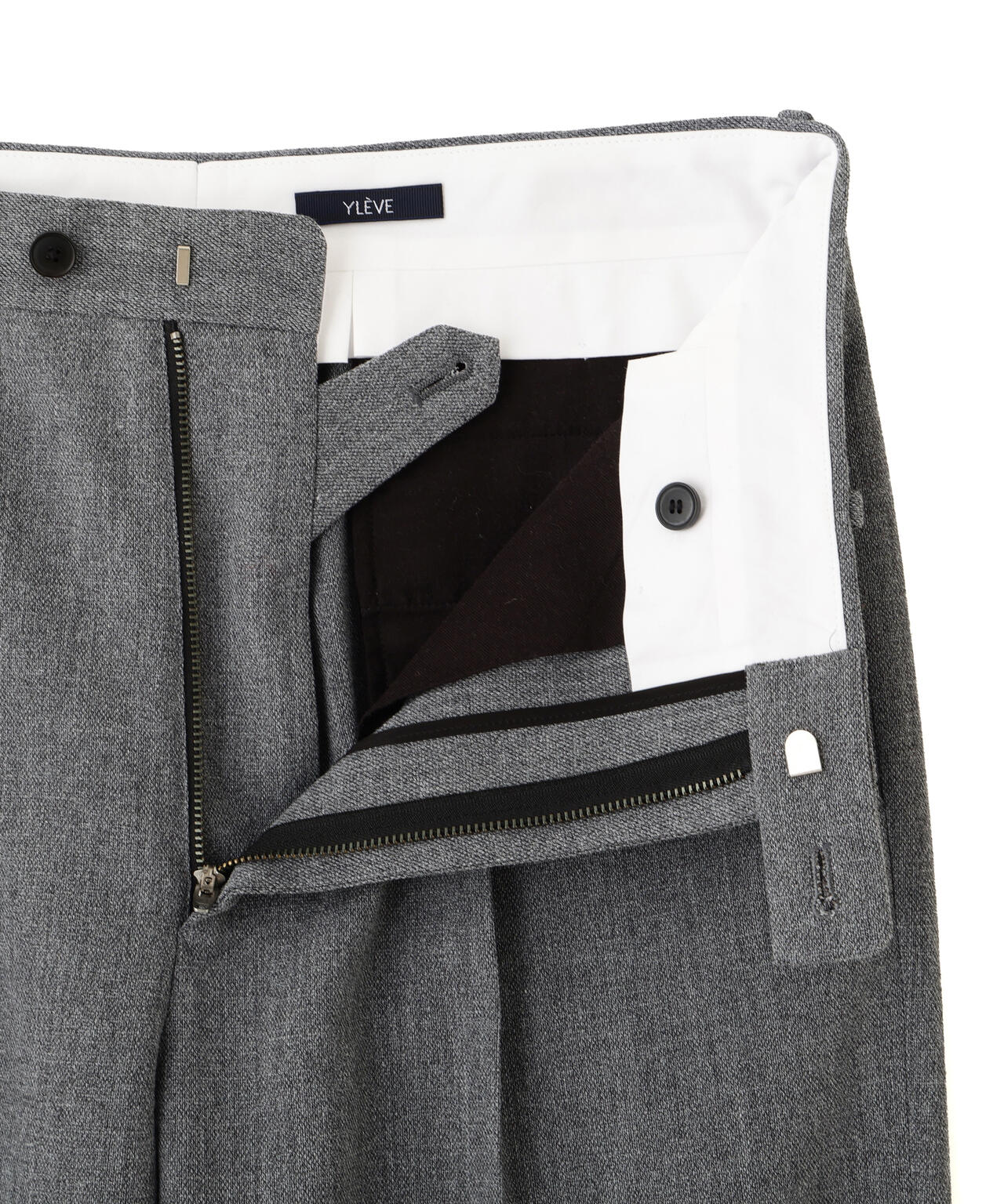 YLEVE / ROUGH WOOL TROUSERS