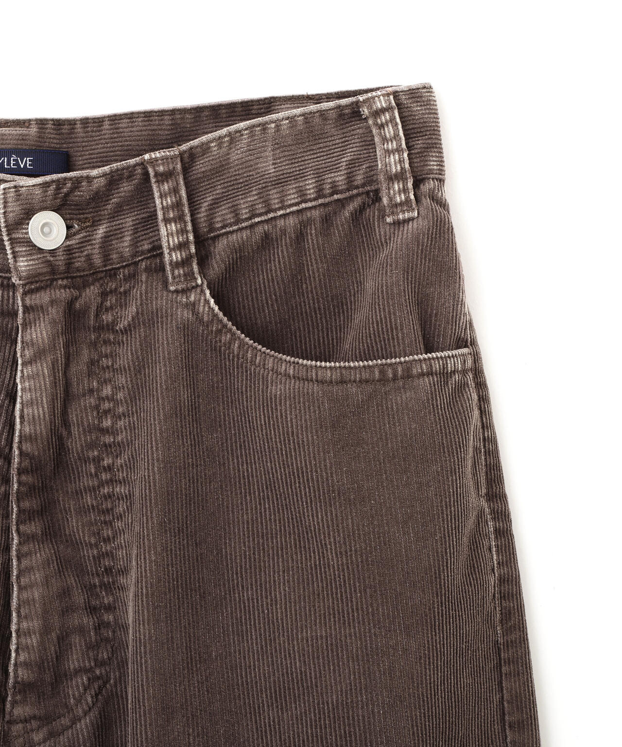 YLEVE / [UNISEX] SULFUR-DYED BLEACHED CORDUROY PANTS