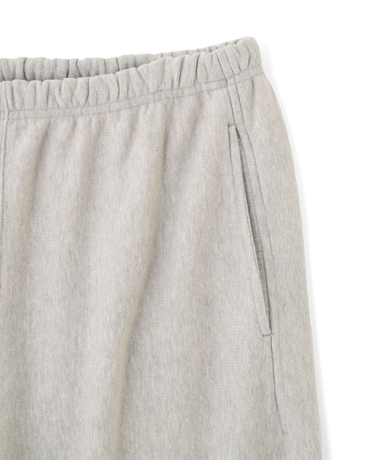 YLEVE / SUN-FADED COTTON SWEAT CUT-OFF PANTS