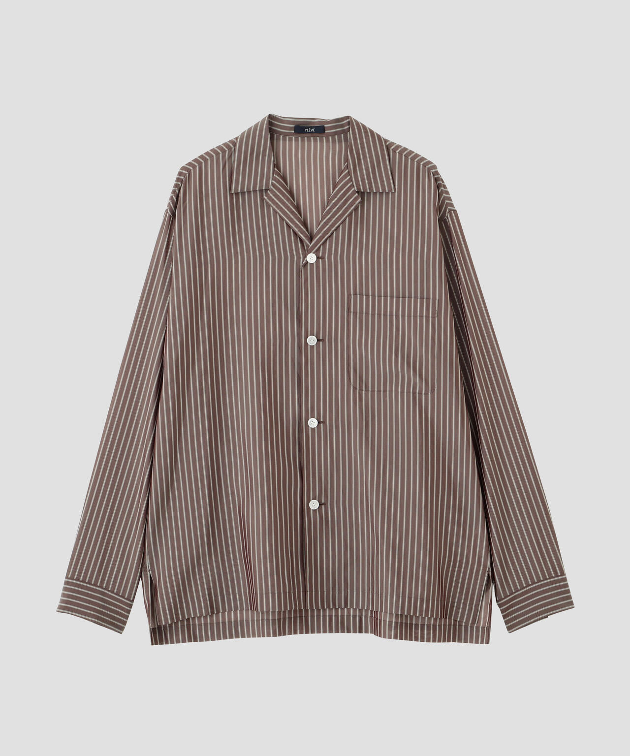YLEVE / ACETATE CUPRO STRIPE PJ SHIRT