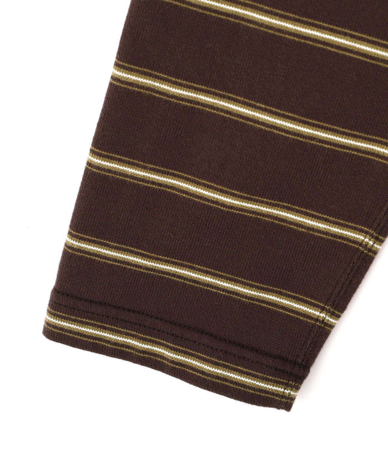 YLEVE / HEAVYWEIGHT SOFT JERSEY BORDER RUGGER SHIRT