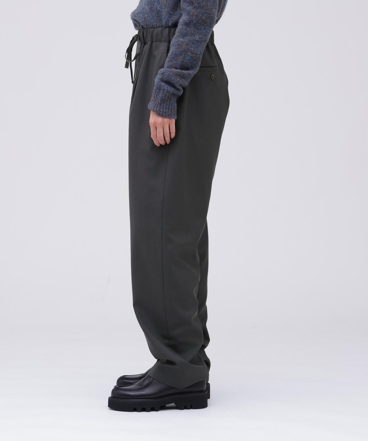 THE LIBRARY / [UNISEX] WOOL TROPICAL EASY TROUSERS
