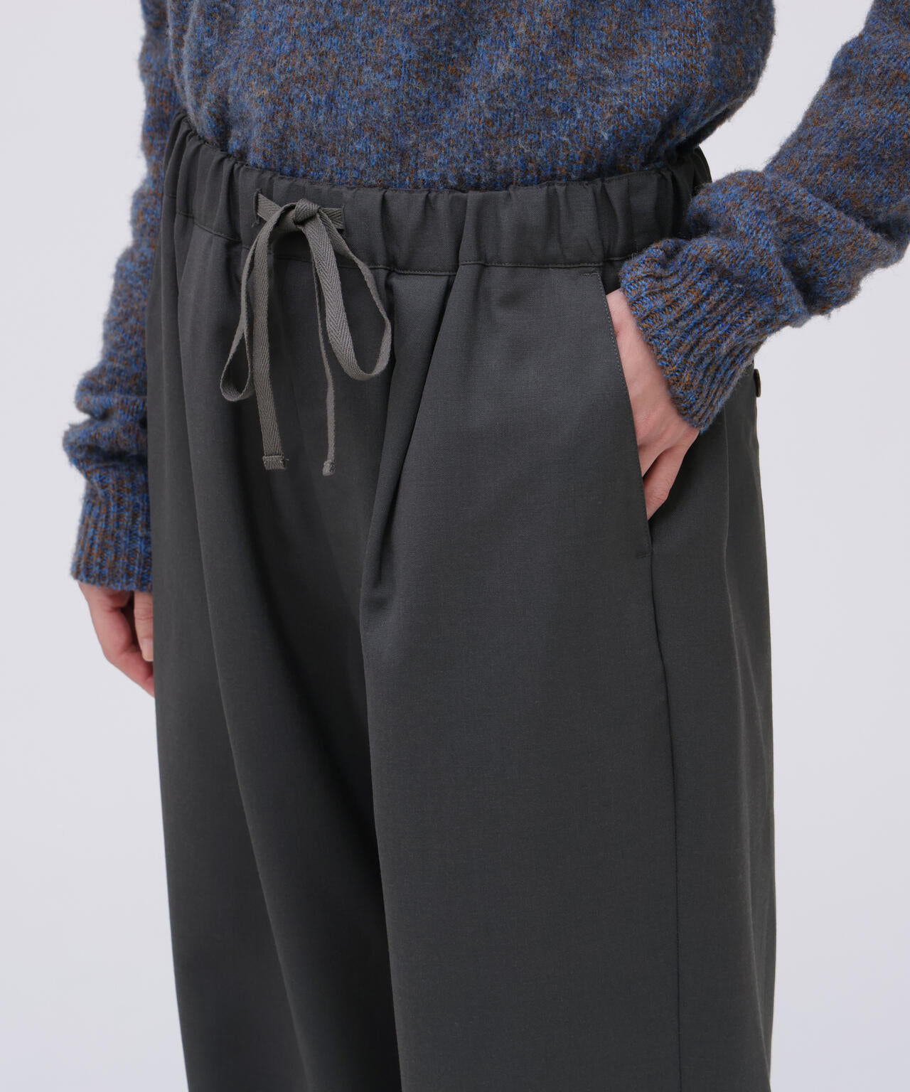 THE LIBRARY / [UNISEX] WOOL TROPICAL EASY TROUSERS