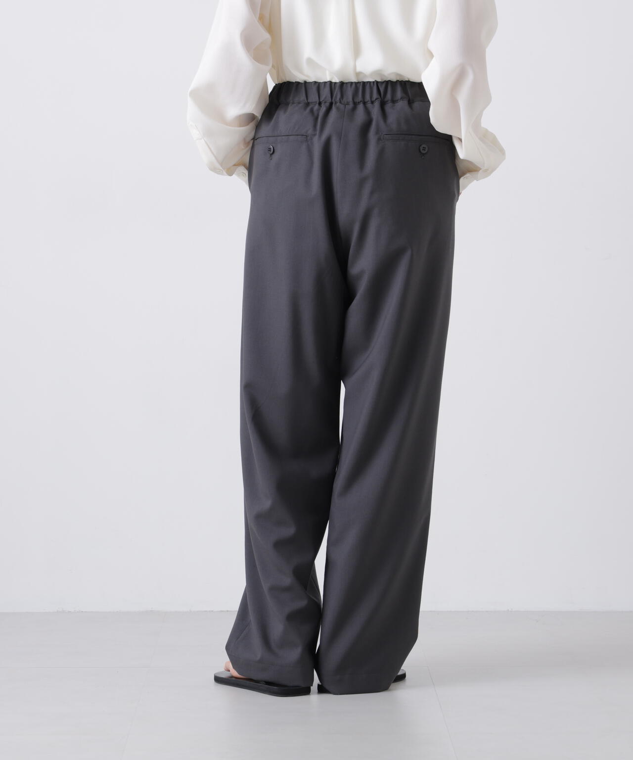 THE LIBRARY / [UNISEX] WOOL TROPICAL EASY TROUSERS