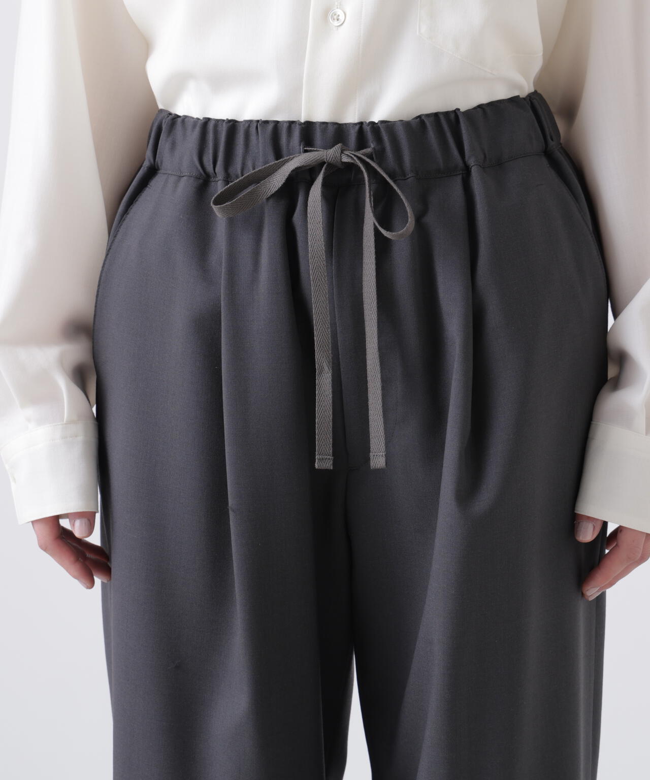 THE LIBRARY / [UNISEX] WOOL TROPICAL EASY TROUSERS