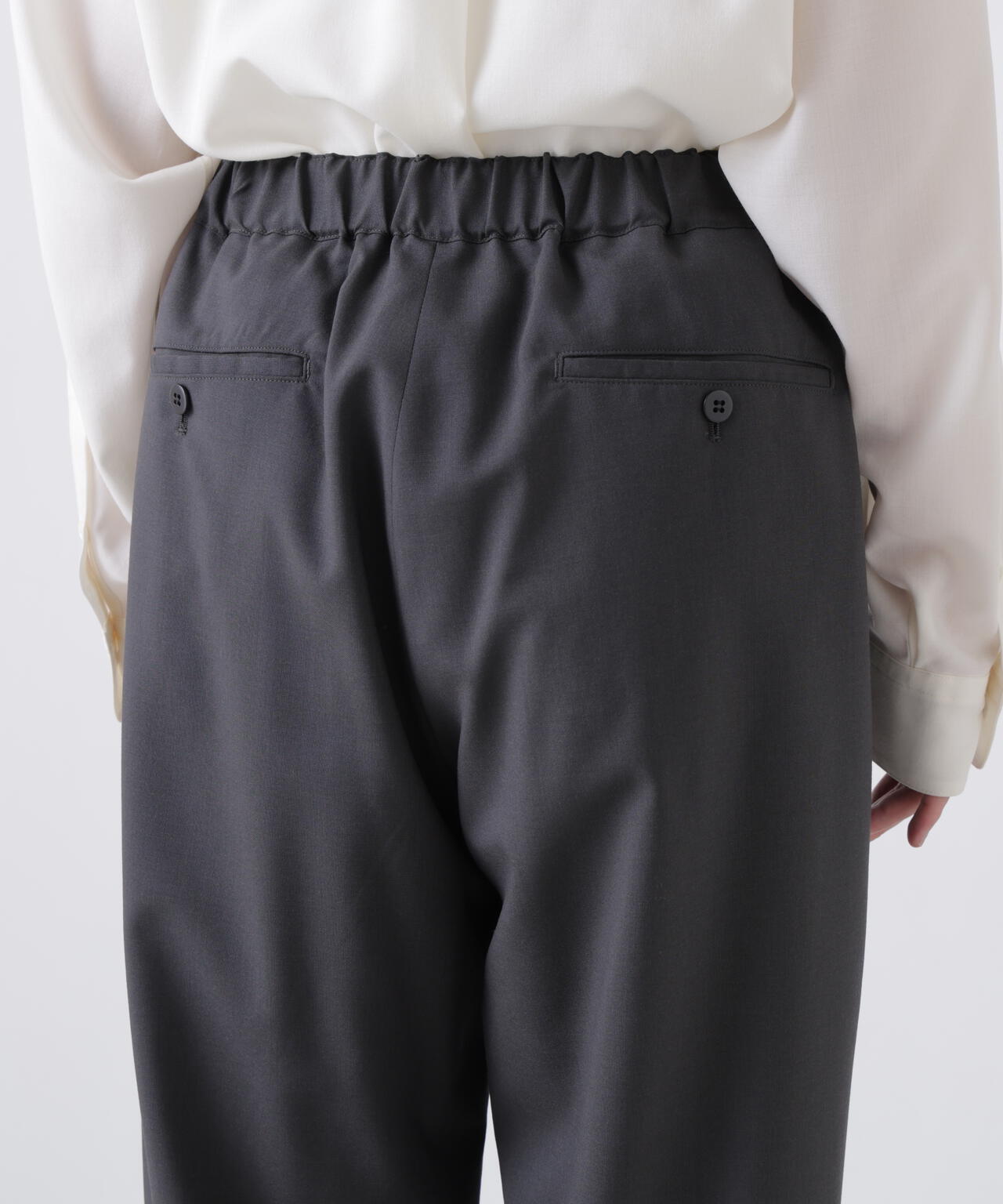 THE LIBRARY / [UNISEX] WOOL TROPICAL EASY TROUSERS
