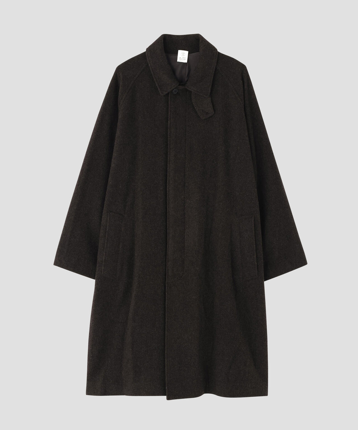 THE LIBRARY / [UNISEX] SUPER100'S WOOL MELTON BAL COLLAR COAT