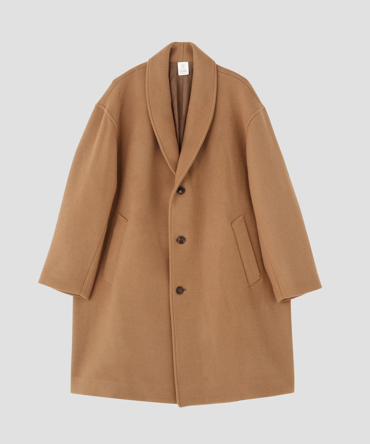THE LIBRARY / [UNISEX] WOOL MELTON SHAWL CLLAR COAT