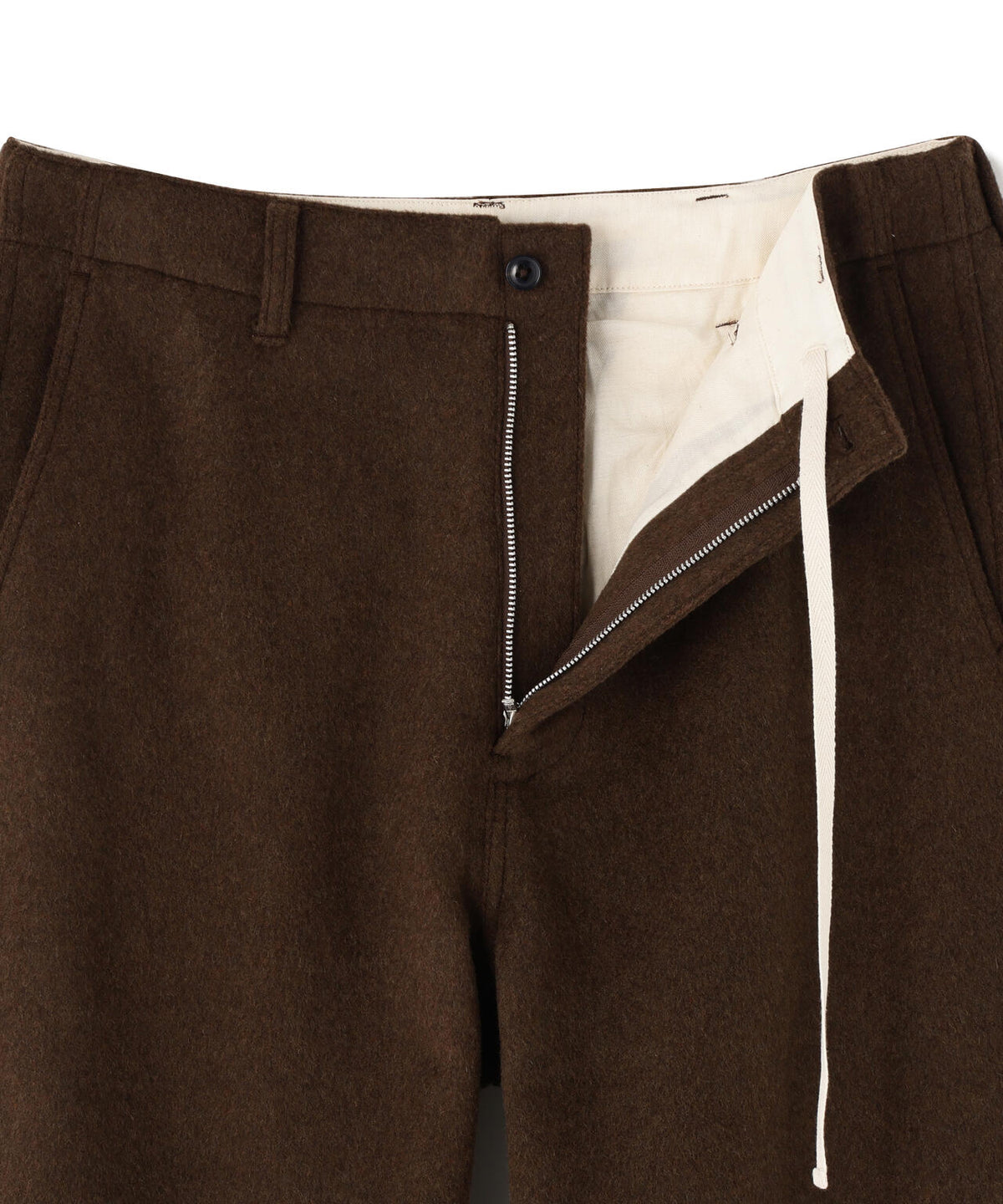 THE LIBRARY / [UNISEX] WOOL MELTON TROUSERS