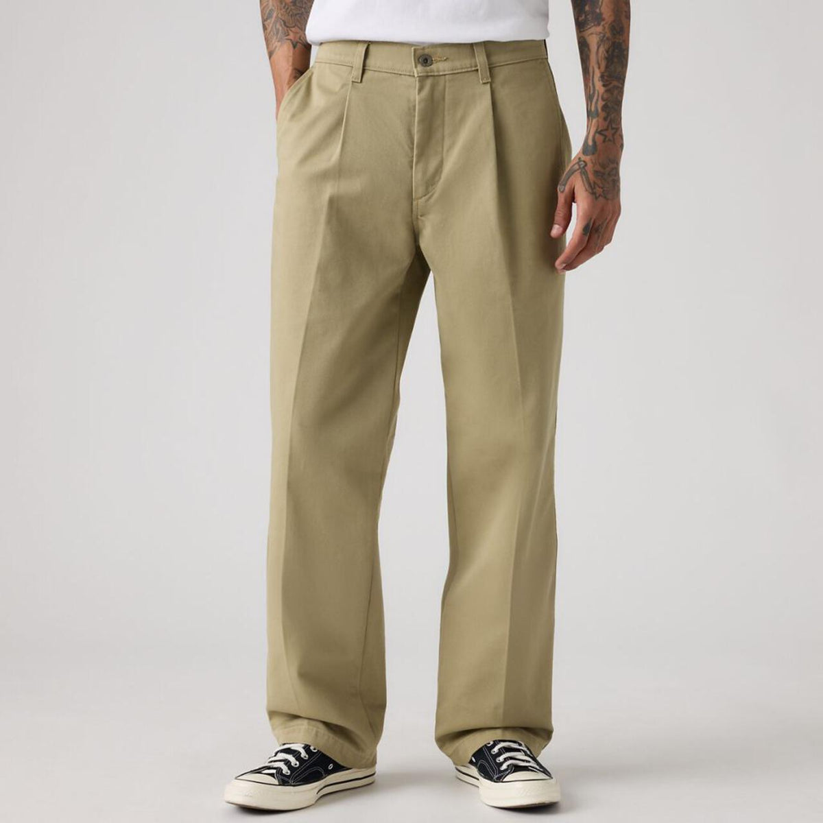 LOOSE PLTD WORK CHINO