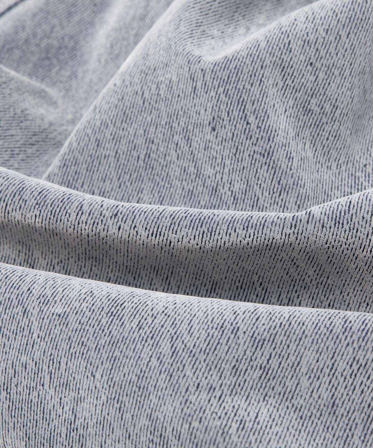 FLOCKED DENIM HOODED JACKET