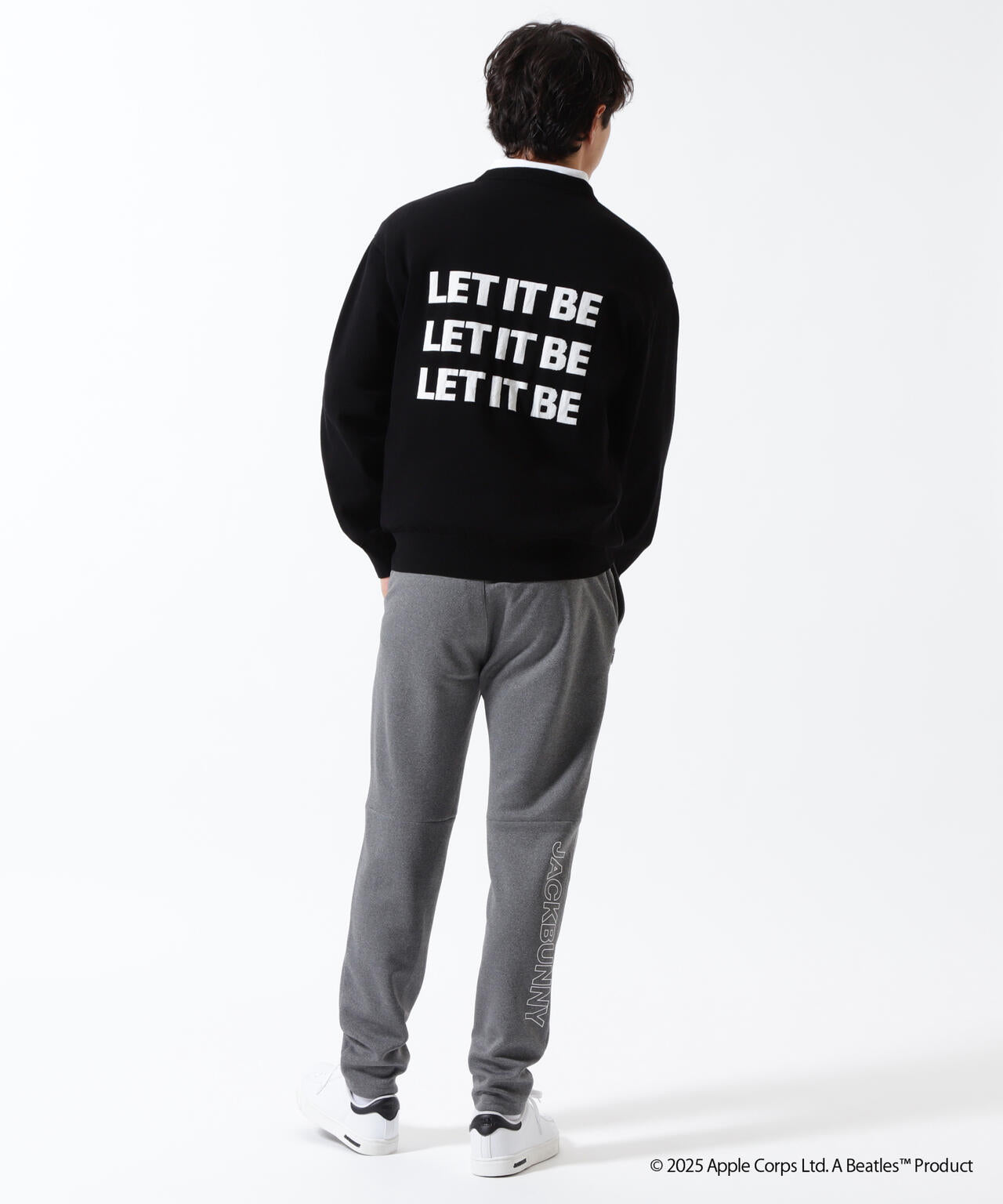【The BEATLES ×Jack Bunny!!】長袖クルーネックニットプルオーバー