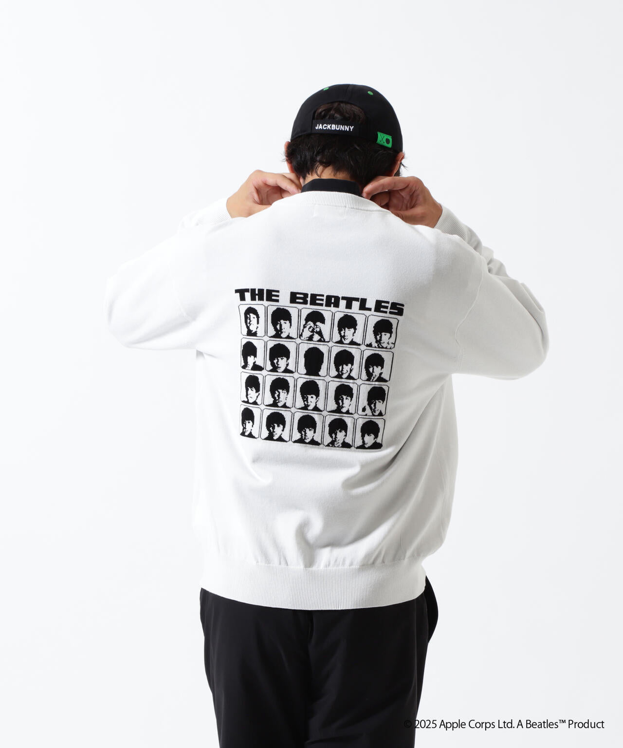 【The BEATLES ×Jack Bunny!!】長袖クルーネックニットプルオーバー