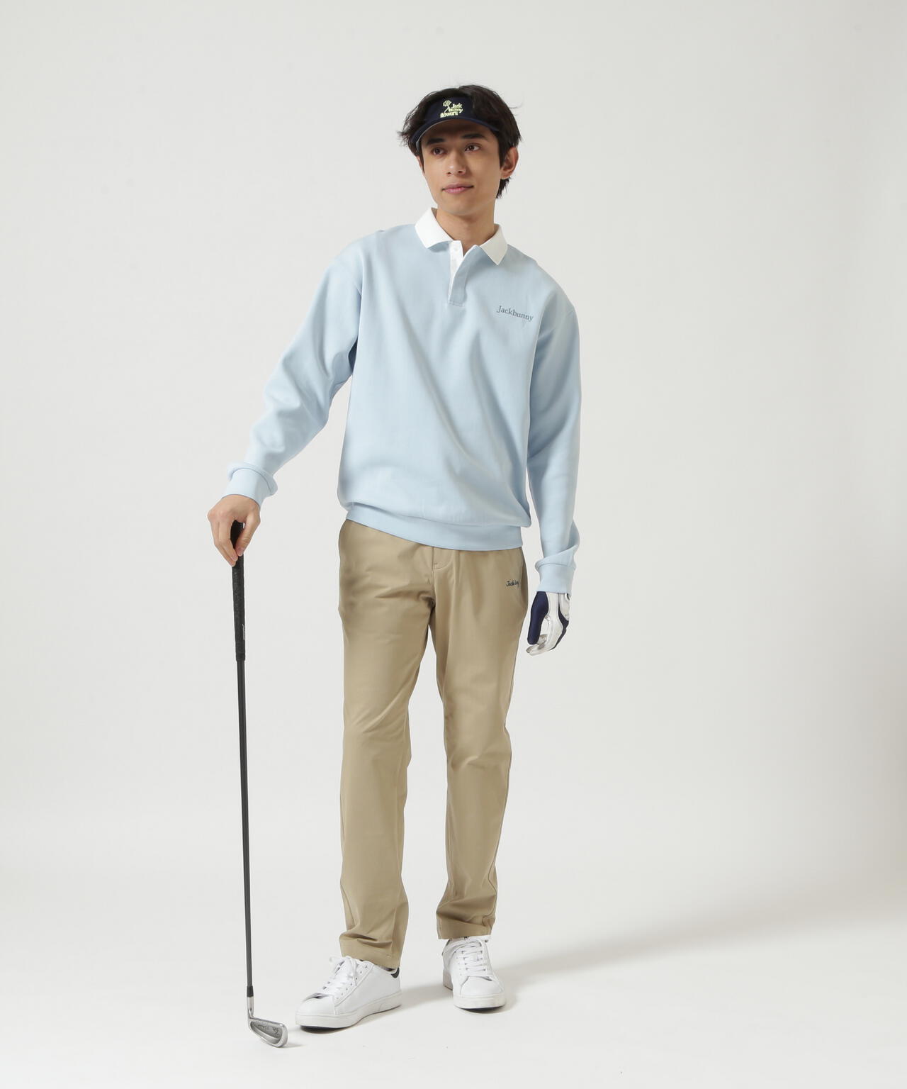 【一部店舗&公式オンライン限定】wondershapeヘリンボーンジャージロングパンツ