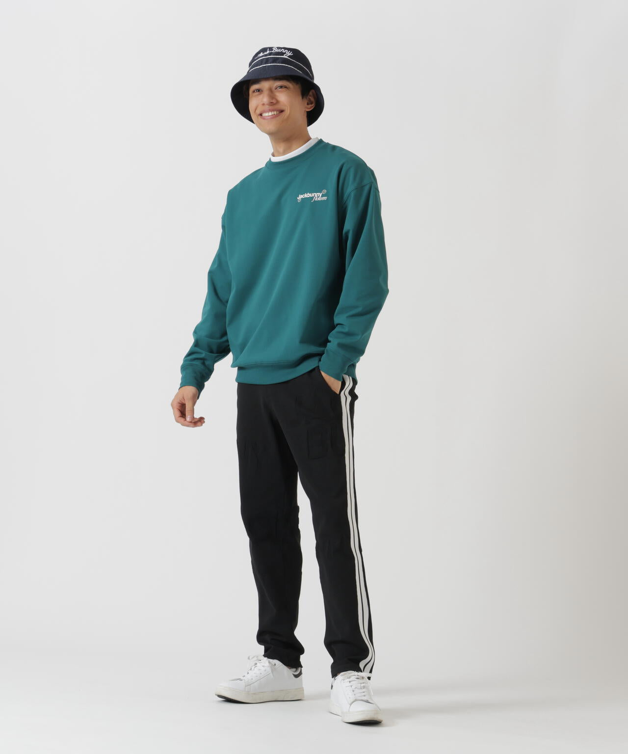 PEロゴカノコニットパンツ
