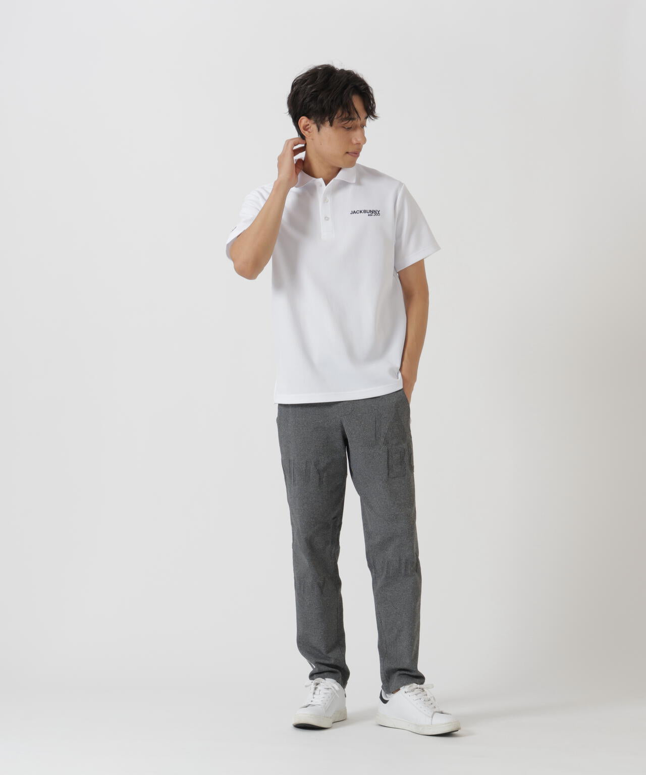 PEロゴカノコニットパンツ