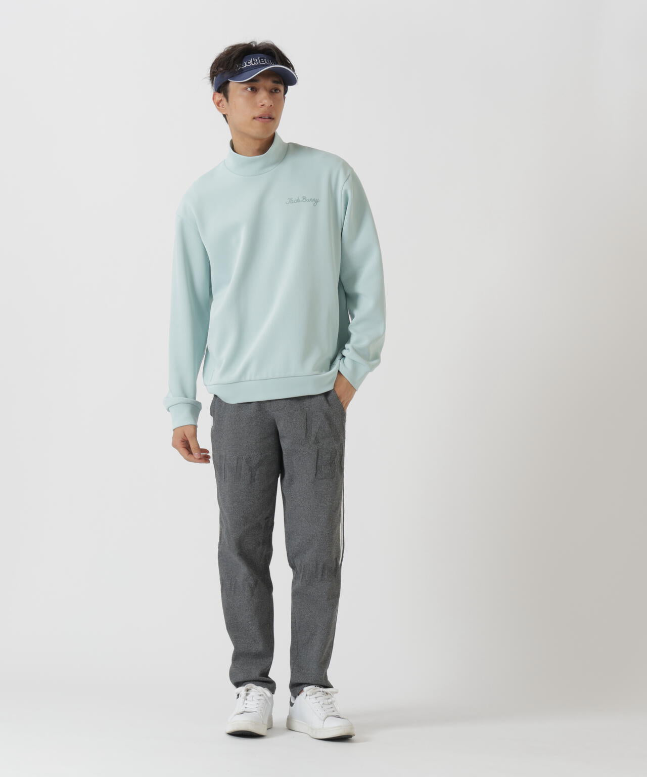 PEロゴカノコニットパンツ