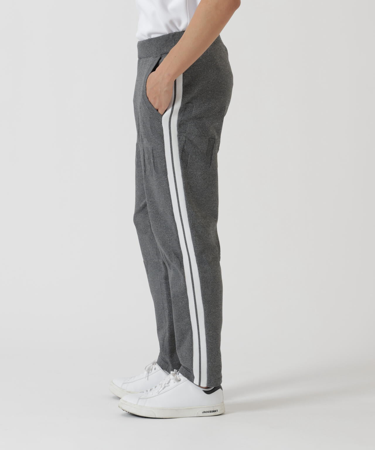 PEロゴカノコニットパンツ