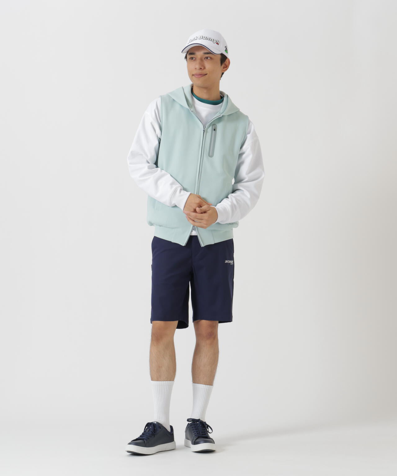 PEダンボールフーディジップベスト