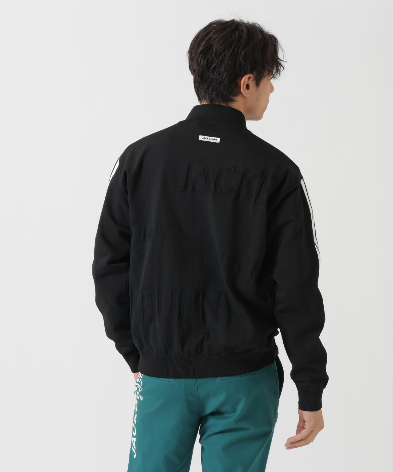PEロゴカノコフルジップニットブルゾン