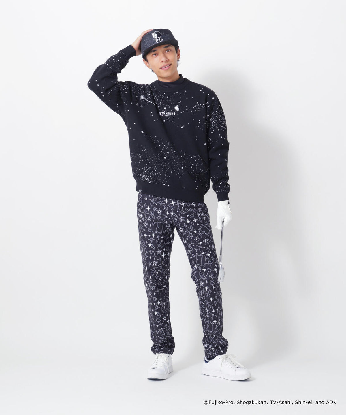 [ドラえもん] TWINKLE STAR柄 プリントロングパンツ (MENS)